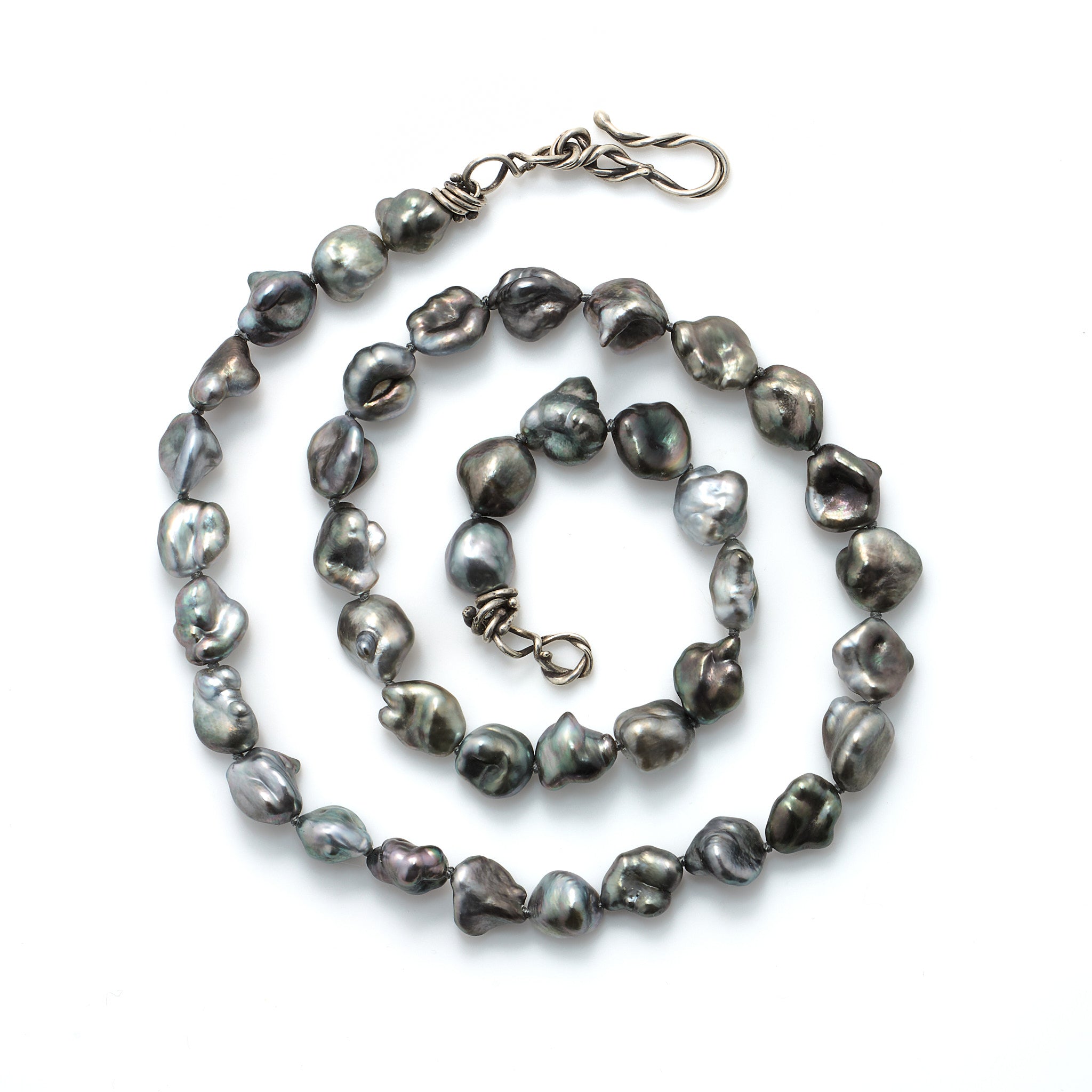 Grey Keshi Pearl Necklace