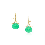 Chrysophrase drop earring