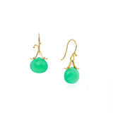 Chrysophrase drop earring