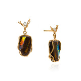 Boulder opal earrings