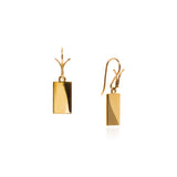 18k 'tag' earrings