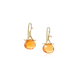 Fire opal earrings