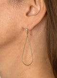 18k tear drop earrings