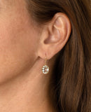 Green quartz earrings