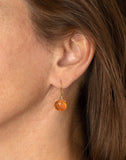 Fire opal earrings
