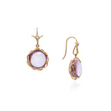 Amethyst lintel earrings