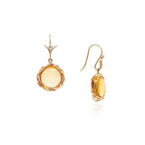 Citrine lintel earrings