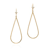 18k tear drop earrings