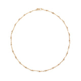 18k Yellow Gold Handmade Small Chain Necklace