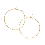 18k Yellow Gold "Midi" Wrapped Hoop Earring