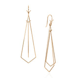 18k Yellow Gold 'Double Tie' Long Earring