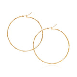 18k yellow gold 'original' wrapped hoop earring