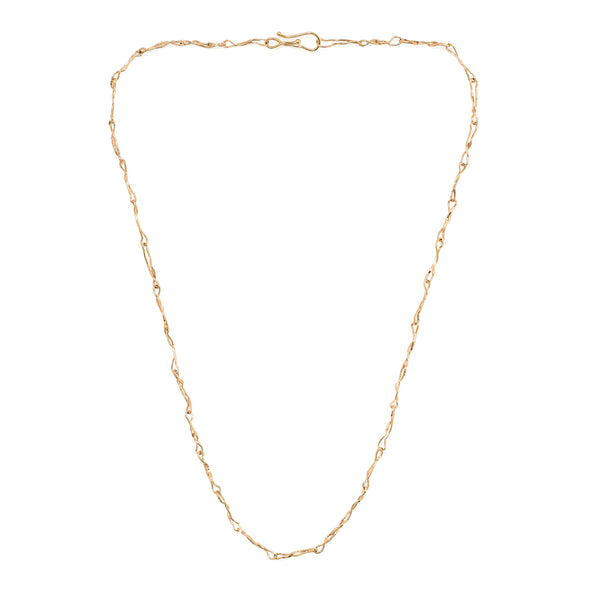 18k Yellow Gold Hand Made "Slithering" Chain