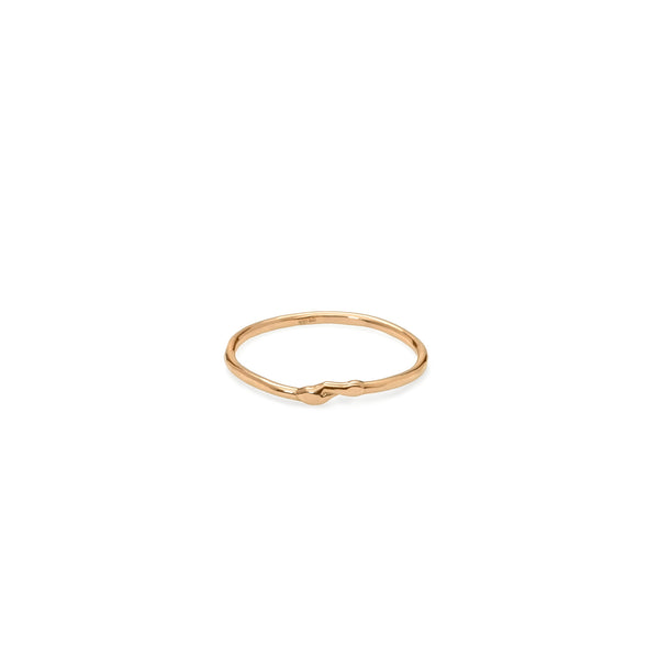 18k Yellow Fused Gold Ring