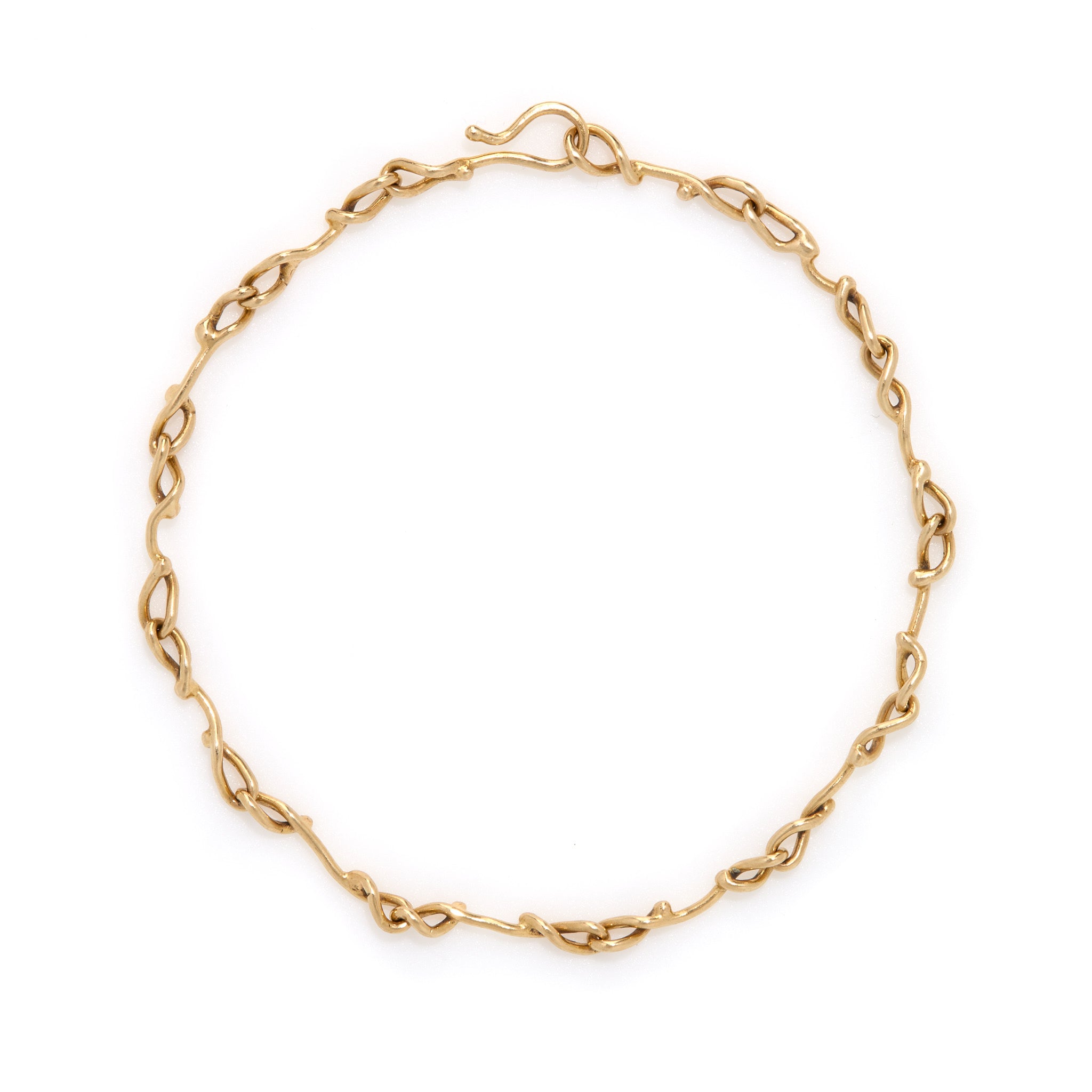 18k yellow gold vine chain bracelet