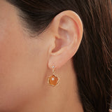 Citrine lintel earrings