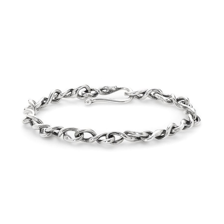 Sterling silver heavy link bracelet