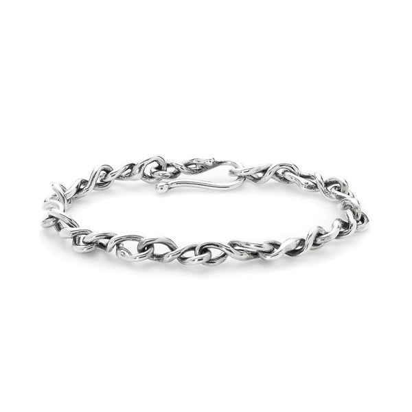Sterling silver heavy link bracelet