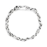 Sterling silver heavy link bracelet